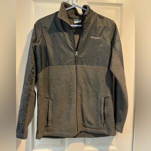 Boys Columbia Zip up Black Jacket Size XL